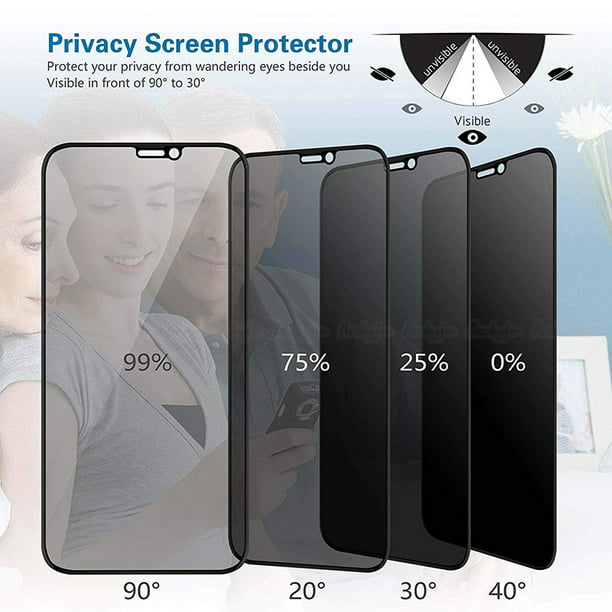 Compatible with Canon 750D EOS Rebel T6i Anti Spy Film Protectors Synvy Privacy Screen Protector Not Tempered Glass 